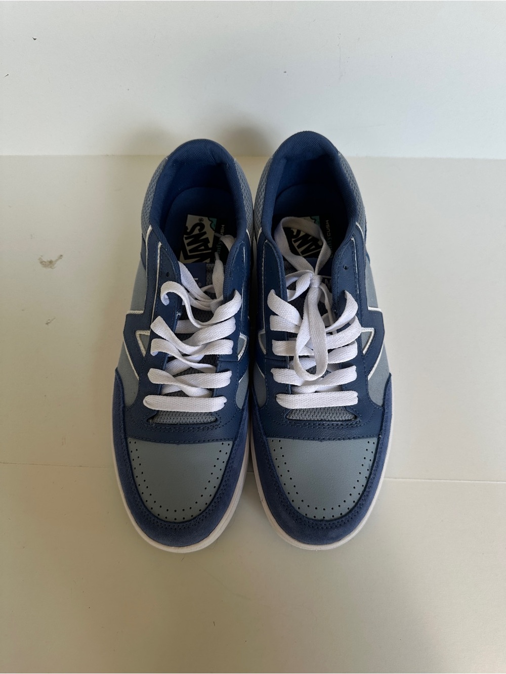 Vans Two-Tone Navy and Light Blue Low-Top Sneakers